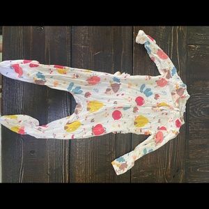 Angel Dear ruffled zipper jammies